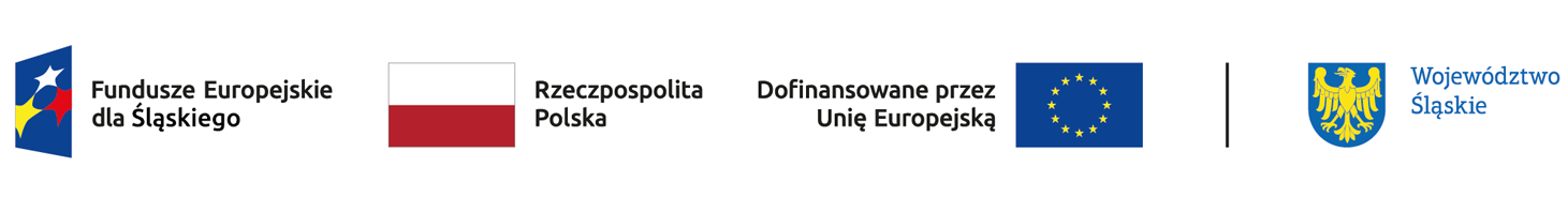 baner z logami: fundusze europejskie dla śląskiego, RP, śląskie, unia europejska, województwo śląskie